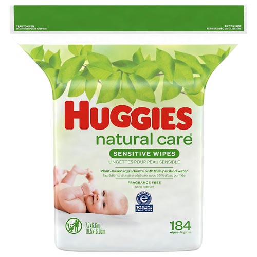 Image for Huggies Wipes, Sensitive,184ea from West Concord pharmacy