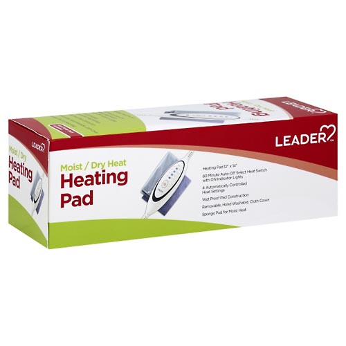 Image for Leader Heating Pad, Moist/Dry Heat,1ea from West Concord pharmacy