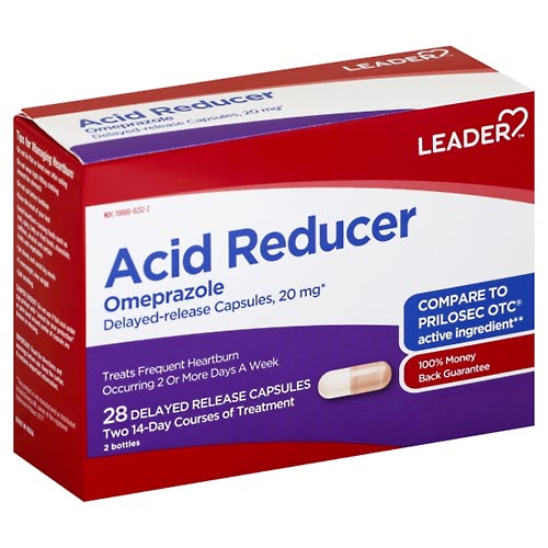 Image for Leader Acid Reducer, 20 mg, Delayed Release Capsules,2ea from West Concord pharmacy