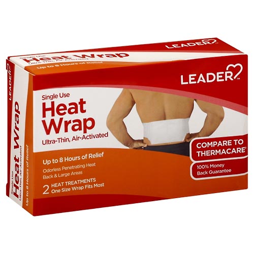 Image for Leader Heat Wrap, Ultra-Thin, Air-Activated, Single Use,2ea from West Concord pharmacy