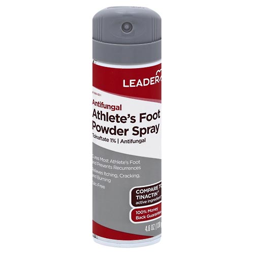 Image for Leader Powder Spray, Athlete's Foot, Antifungal,4.6oz from West Concord pharmacy