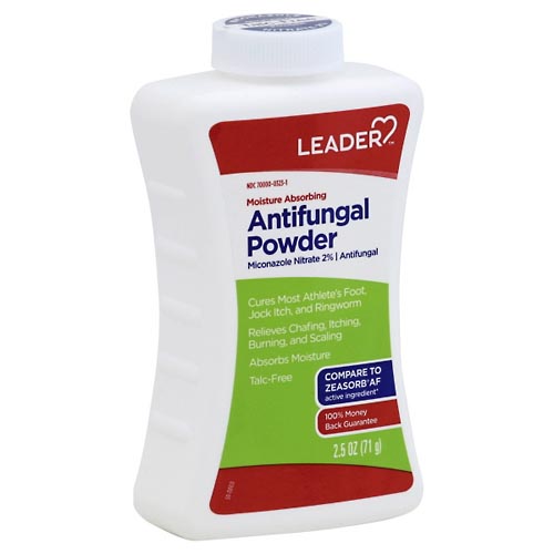 Image for Leader Antifungal Powder, Moisture Absorbing,2.5oz from West Concord pharmacy