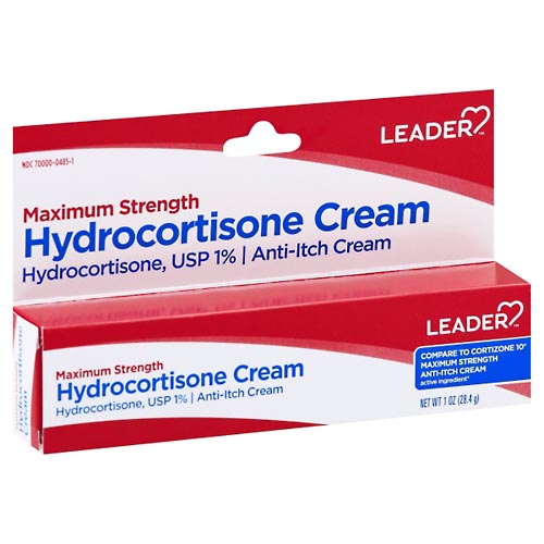 Image for Leader Hydrocortisone Cream, Maximum Strength,1oz from West Concord pharmacy
