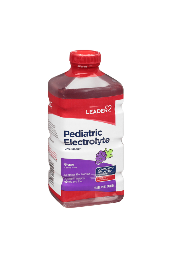 Image for Leader Pediatric Electrolyte, Grape,33.8oz from West Concord pharmacy