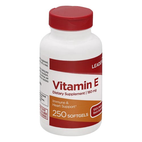 Image for Leader Vitamin E, 180 mg, Softgels,250ea from West Concord pharmacy