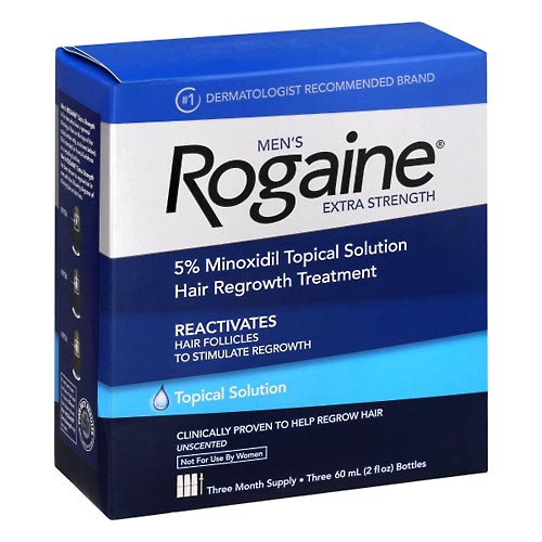 Image for Rogaine Hair Regrowth Treatment, Extra Strength, Unscented, Men's,3ea from West Concord pharmacy