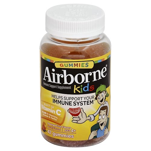 Image for Airborne Immune Support Supplement, Gummies, Assorted Fruit Flavors,42ea from West Concord pharmacy