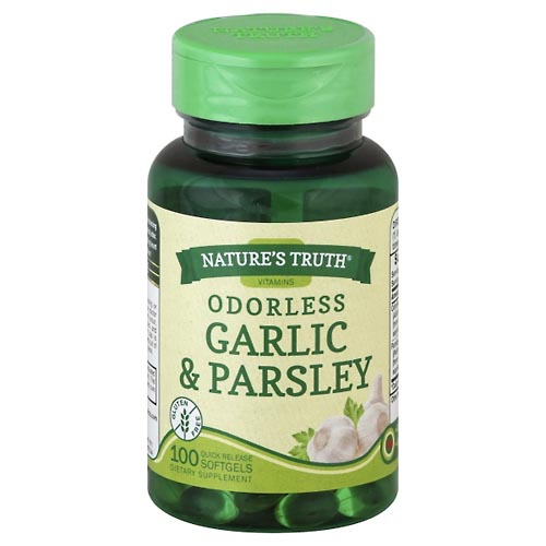 Image for Natures Truth Garlic & Parsley, Odorless, Quick Release Softgels,100ea from West Concord pharmacy